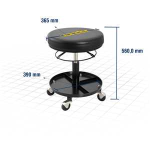 Banqueta para mecânico, regulável VONDER