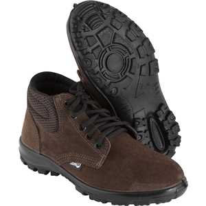 Botina em camurça, 43, com solado em poliuretano monodensidade, com cadarço, sem biqueira, NOVE54