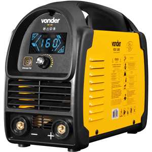 Inversor para solda com eletrodo e TIG, 160 A, RIV 168, com display LED,  monofásico, 127 V~ - 220 V~ - Seleção automática, VONDER