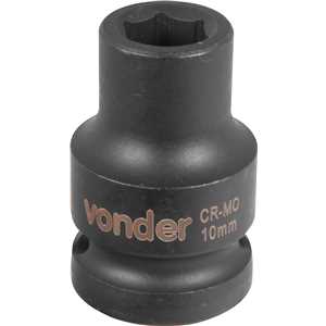 Soquete sextavado de impacto, encaixe de 1/2" x 10,0 mm, VONDER