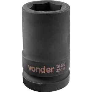 Soquete sextavado longo de impacto, 32 mm, encaixe de 1", VONDER