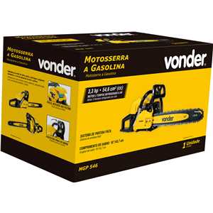 Motosserra a gasolina, 54,6 cm³ (cc), MGP 546 VONDER