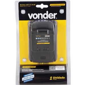 Bateria 18 V, íons de lítio, linha intercambiável, 8 Ah, IBV 1880, VONDER