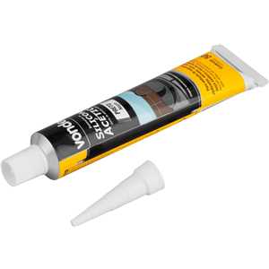 Borracha de silicone acético, preto, 50 g, VONDER