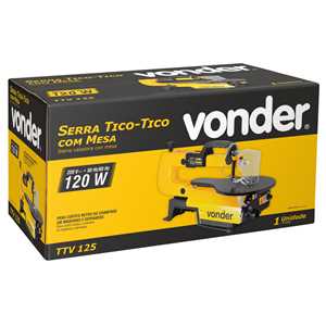 Serra tico-tico com mesa, 120 W, TTV 125, 220 V~, VONDER