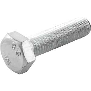 Parafuso sextavado zincado 10 mm x 40 mm, MA, rosca total, VONDER