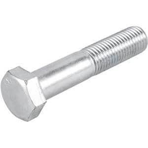 Parafuso sextavado zincado 1" x 4.1/2", UNC, rosca parcial, VONDER
