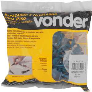 Espaçador e nivelador para piso, 5,0 mm, azul VONDER