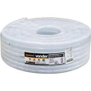 Mangueira PVC cristal trançada, VPT, 250 libras,  5/8" VONDER