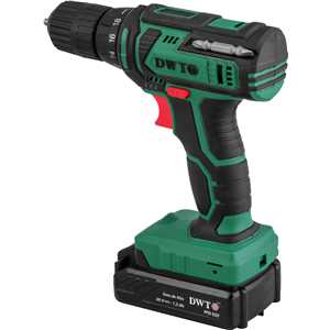 Parafusadeira/furadeira a bateria, 20 V, fonte bivolt automática, PFD 020 DWT