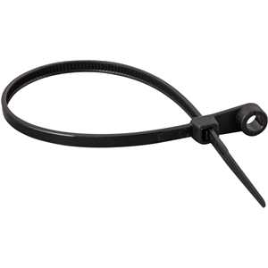 Abraçadeira de nylon para parafusos, preta, 200 mm x 3,6 mm, VONDER