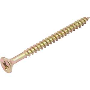 Parafuso madeira chipboard, cabeça chata, fenda cruzada/phillips, 6,0 mm x 75,0 mm, VONDER