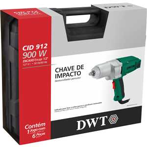 Chave de impacto com encaixe de 1/2", CID 912, 900 W 127 V~, DWT