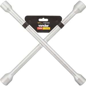 Chave de roda tipo cruz, 17,0 mm x 19,0 mm x 21,0 mm 23,0 mm, VONDER