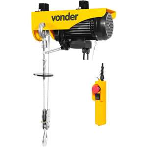 Guincho elétrico para 0,3 tonelada (0,3 tf) / 0,6 tonelada (0,6 tf) GEV 600 220 V~ VONDER