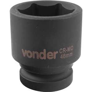 Soquete sextavado de impacto, encaixe de 1" x 46,0 mm, VONDER