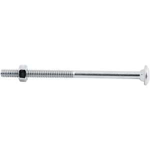 Parafuso francês zincado, 1/4" x 4", com porca, VONDER