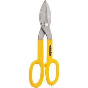 Tesoura 10", para chapas, modelo americano, corte reto, VONDER
