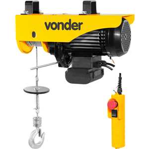 Guincho elétrico para 0,3 tonelada (0,3 tf) / 0,6 tonelada (0,6 tf) GEV 600 127 V~ VONDER