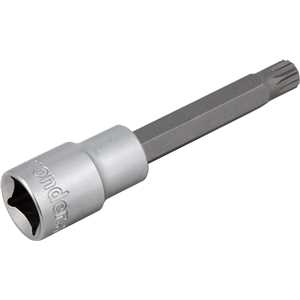 Soquete multidentado, longo, com encaixe de 1/2", M10, VONDER