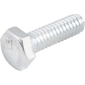 Parafuso sextavado zincado 1/4" x 7/8", UNC, rosca total, VONDER