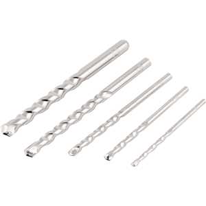 Jogo de brocas para concreto, com ponta de metal duro, 4 mm a 10 mm, com 5 peças, VONDER