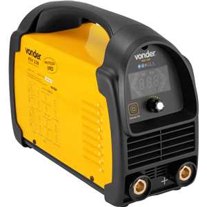 Inversor para solda com eletrodo e TIG, 200 A, IM 228, com máscara de escurecimento automático tonalidade 9 a 13,  monofásico, 127 V~ - 220 V~ - Seleção automática VONDER