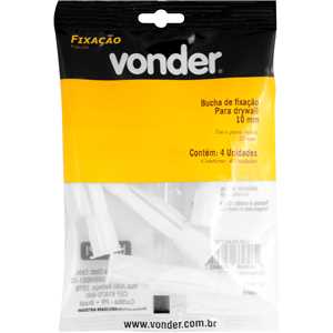 Bucha de plástico para fixação de drywall 10,0 mm, VONDER
