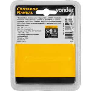 Contador manual 4 dígitos, VCM 4, VONDER