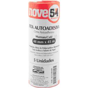 Fita adesiva 48 mm x 45 m, marrom, NOVE54