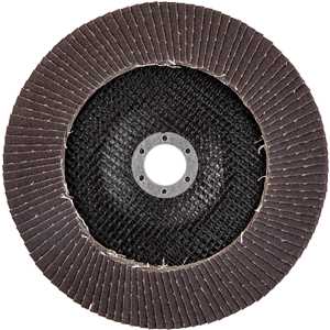 Flap-disc, disco de desbaste/acabamento, 7" - 180 mm, cônico, grão 120, NOVE54