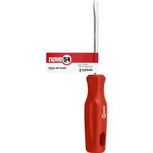 Chave de fenda 1/4" x 4", aço carbono, NOVE54