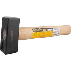 Marreta quadrada, 0,5 kg, com cabo de madeira VONDER