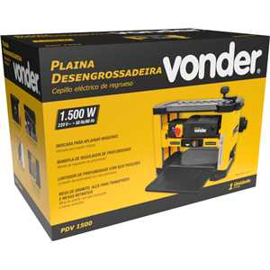 Plaina desengrossadeira, 1.500 W, 220 V~, PDV 1500 VONDER