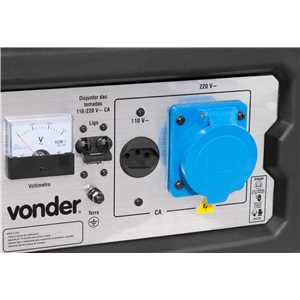 Gerador a gasolina 3.100 W, 110 V~/220 V~, GGV 3100, VONDER