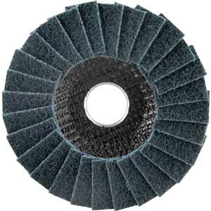 Flap-disc, disco de limpeza/acabamento, 4.1/2" - 115 mm, cônico, manta abrasiva, fino, VONDER