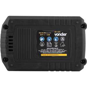 Bateria 18 V, íons de lítio, linha intercambiável, 5 Ah, IBV 1850, VONDER