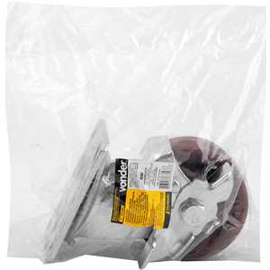 Rodízio giratório industrial 4", de celeron, com freio, VONDER