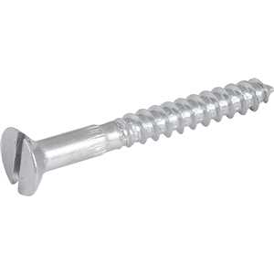 Parafuso madeira 4,8 mm x 40 mm, cabeça chata, zincado, VONDER
