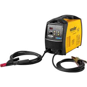 Inversor para solda com eletrodo e TIG, 300 A, RIV300 PFC, com display digital, alimentação automática monofásico e trifásico, VONDER