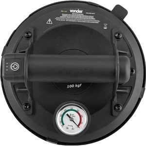 Ventosa 203 mm, com bomba de vácuo a bateria 3,7 V recarregável, 100 kgf, VBV 137, VONDER