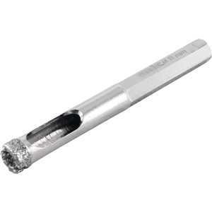 Serra copo diamantada 8 mm, refrigerada, com haste, VONDER