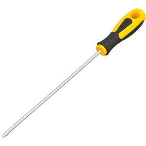 Chave de fenda 1/8" x 6", aço cromo vanádio, cabo emborrachado, VONDER PLUS