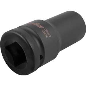 Soquete sextavado longo de impacto, 22 mm, encaixe de 3/4", VONDER