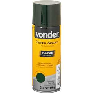 Tinta em spray verde escuro, 350 ml/250 g, VONDER