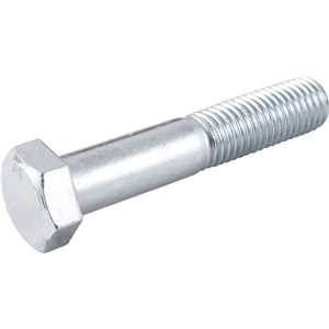 Parafuso sextavado zincado 3/4" x 4", UNC, rosca parcial, VONDER