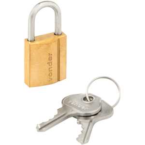 Cadeado de latão 25 mm, encartelado, VONDER