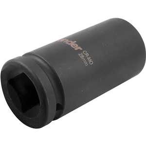 Soquete sextavado longo de impacto, 28 mm, encaixe de 3/4", VONDER
