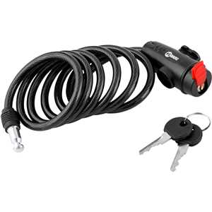 Cadeado para bicicleta, 150 cm, com chave, NOVE54