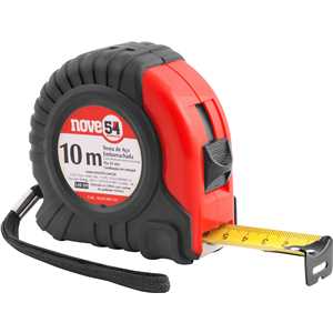 Trena de aço emborrachada 10 m x 25 mm NOVE54